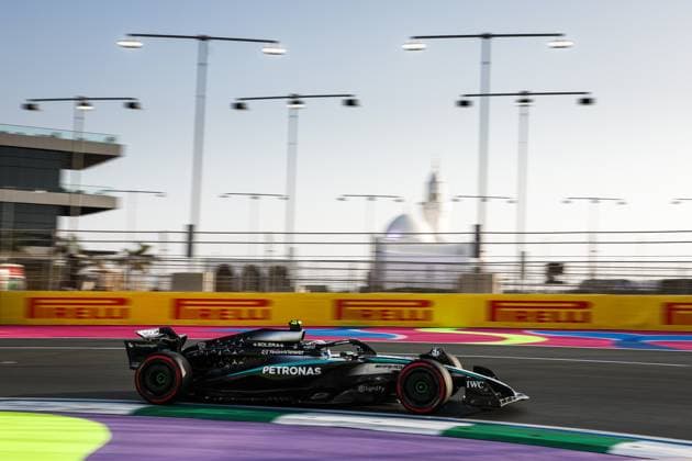 F1 - SAUDI ARABIAN GRAND PRIX 2025 12 KIMI ANTONELLI Andrea (ita), Mercedes AMG F1 Team W16, action during the Formula 1 STC Saudi Arabian Grand Prix 2025, 5th round of the 2025 FIA Formula One World Championship, WM, Weltmeisterschaft from April 18 to 20, 2025 on the Jeddah Corniche Circuit, in Jeddah, Saudi Arabia - JeddahSaudi Arabia  Copyright: xANTONINxVINCENTx