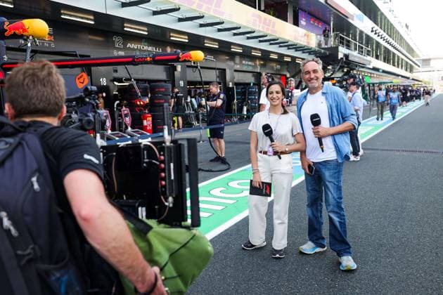 F1 - SAUDI ARABIAN GRAND PRIX 2025 MONTAGNY Franck (fra), TV presenter of Canal+, portrait during the Formula 1 STC Saudi Arabian Grand Prix 2025, 5th round of the 2025 FIA Formula One World Championship, WM, Weltmeisterschaft from April 18 to 20, 2025 on the Jeddah Corniche Circuit, in Jeddah, Saudi Arabia - JeddahSaudi Arabia  Copyright: xFLORENTxGOODENx