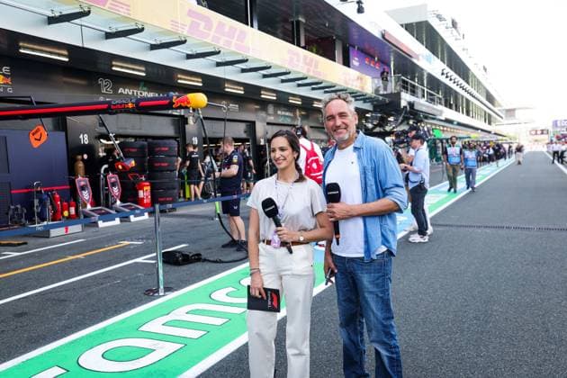 F1 - SAUDI ARABIAN GRAND PRIX 2025 MONTAGNY Franck (fra), TV presenter of Canal+, portrait during the Formula 1 STC Saudi Arabian Grand Prix 2025, 5th round of the 2025 FIA Formula One World Championship, WM, Weltmeisterschaft from April 18 to 20, 2025 on the Jeddah Corniche Circuit, in Jeddah, Saudi Arabia - JeddahSaudi Arabia  Copyright: xFLORENTxGOODENx