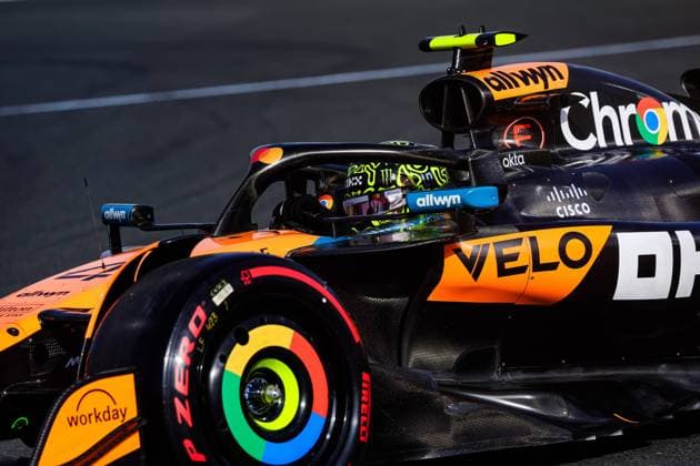 F1 - SAUDI ARABIAN GRAND PRIX 2025 04 NORRIS Lando (gbr), McLaren F1 Team MCL39, action during the Formula 1 STC Saudi Arabian Grand Prix 2025, 5th round of the 2025 FIA Formula One World Championship, WM, Weltmeisterschaft from April 18 to 20, 2025 on the Jeddah Corniche Circuit, in Jeddah, Saudi Arabia - JeddahSaudi Arabia  Copyright: xFLORENTxGOODENx