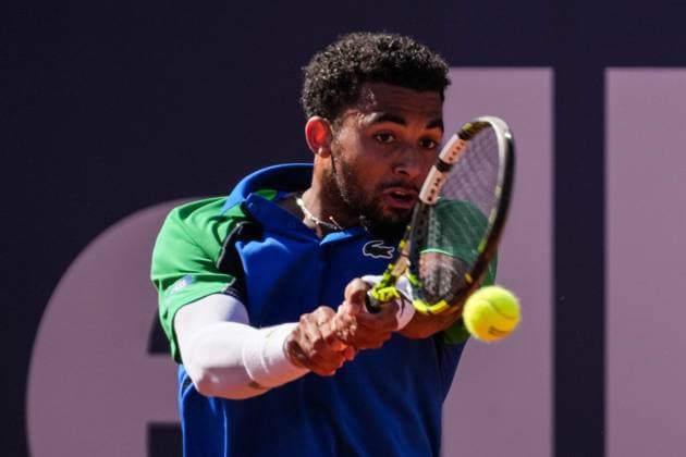 April 19, 2025, Barcelona, Barcelona, Spain: Arthur Fils of France during the semifinals between Carlos Alcaraz of Spain on Barcelona Open Banc Sabadell Trofeo Conde de Godo on April 19, 2025 in Barcelona, Spain. Barcelona Spain - ZUMAs316 20250419_znp_s316_047 Copyright: xMartixSeguraxRamonedax