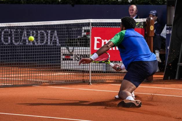 April 19, 2025, Barcelona, Barcelona, Spain: Arthur Fils of France during the semifinals between Carlos Alcaraz of Spain on Barcelona Open Banc Sabadell Trofeo Conde de Godo on April 19, 2025 in Barcelona, Spain. Barcelona Spain - ZUMAs316 20250419_znp_s316_057 Copyright: xMartixSeguraxRamonedax