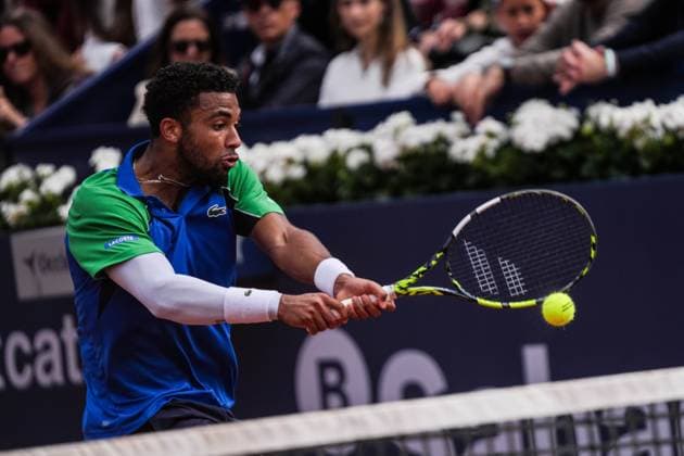 April 19, 2025, Barcelona, Barcelona, Spain: Arthur Fils of France during the semifinals between Carlos Alcaraz of Spain on Barcelona Open Banc Sabadell Trofeo Conde de Godo on April 19, 2025 in Barcelona, Spain. Barcelona Spain - ZUMAs316 20250419_znp_s316_058 Copyright: xMartixSeguraxRamonedax