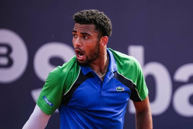 April 19, 2025, Barcelona, Barcelona, Spain: Arthur Fils of France during the semifinals between Carlos Alcaraz of Spain on Barcelona Open Banc Sabadell Trofeo Conde de Godo on April 19, 2025 in Barcelona, Spain. Barcelona Spain - ZUMAs316 20250419_znp_s316_060 Copyright: xMartixSeguraxRamonedax