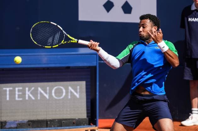 April 19, 2025, Barcelona, Barcelona, Spain: Arthur Fils of France during the semifinals between Carlos Alcaraz of Spain on Barcelona Open Banc Sabadell Trofeo Conde de Godo on April 19, 2025 in Barcelona, Spain. Barcelona Spain - ZUMAs316 20250419_znp_s316_071 Copyright: xMartixSeguraxRamonedax