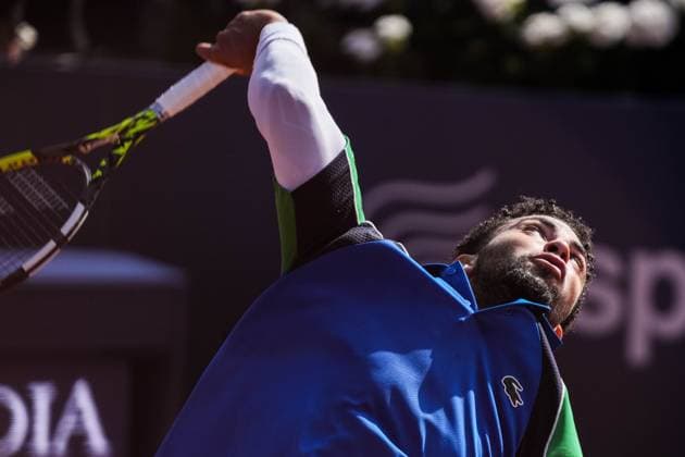 April 19, 2025, Barcelona, Barcelona, Spain: Arthur Fils of France during the semifinals between Carlos Alcaraz of Spain on Barcelona Open Banc Sabadell Trofeo Conde de Godo on April 19, 2025 in Barcelona, Spain. Barcelona Spain - ZUMAs316 20250419_znp_s316_076 Copyright: xMartixSeguraxRamonedax
