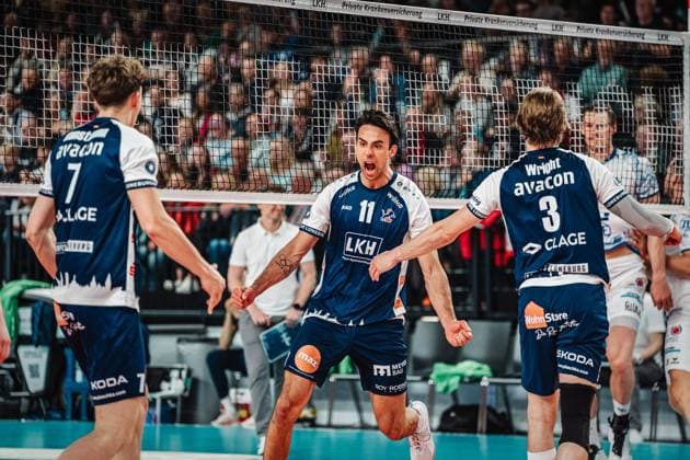 Volleyball, VBL, semi-final, SVG Lüneburg - VfB Friedrichshafen