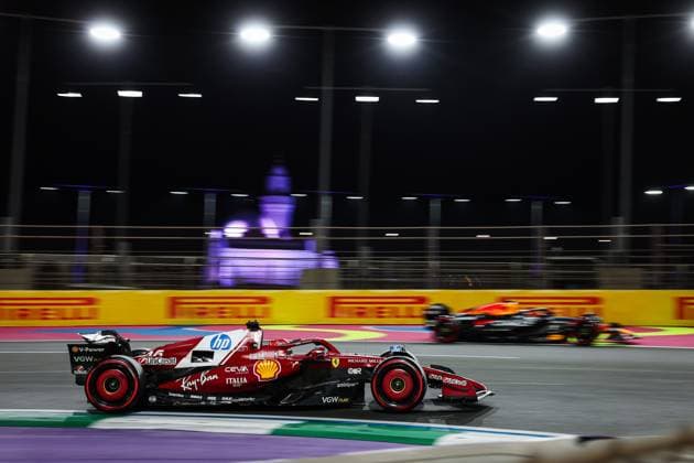 F1 - SAUDI ARABIAN GRAND PRIX 2025 16 LECLERC Charles (mco), Scuderia Ferrari SF-25, action during the Formula 1 STC Saudi Arabian Grand Prix 2025, 5th round of the 2025 FIA Formula One World Championship, WM, Weltmeisterschaft from April 18 to 20, 2025 on the Jeddah Corniche Circuit, in Jeddah, Saudi Arabia - JeddahSaudi Arabia  Copyright: xANTONINxVINCENTx