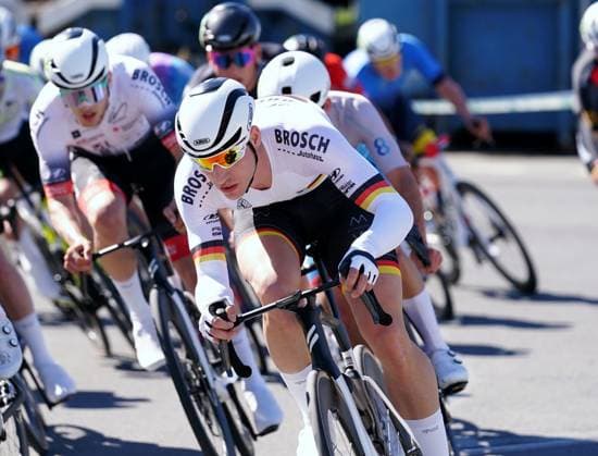 19 04 2025 44 GP Osterhas 2025 Men Picture Dario Rapps German Criterium Champion Team RSC Auto Brosch Kempten Action