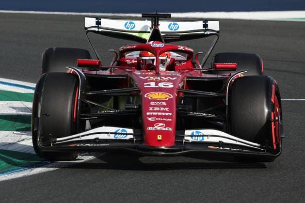 F1 Saudi Arabian Grand Prix 2025 Practice 3 And Qualifying Charles Leclerc of Ferrari during third practice ahead of the Formula 1 Saudi Arabian Grand Prix at Jeddah Corniche Circuit in Jeddah, Saudi Arabia on April 19, 2025. Jeddah Saudi Arabia  Copyright: xJakubxPorzyckix originalFilename:porzycki-f1saudia250419_npPi7.jpg