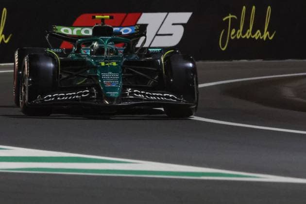 FORMULE 1 : Grand Prix Arabie Saoudite - 19 04 2025 14 Fernando Alonso (ESP) Aston Martin Aramco F1 Team (GBR) Aston Martin AMR25 Mercedes during the 2025 Formula One STC Saudi Arabian Grand Prix, 5th round of the 2025 Formula 1 World Championship, WM, Weltmeisterschaft taking place from April 18 to 20, 2025 on the Jeddah Corniche Circuit, in Jeddah (SAU) JEDDAHSaudi Arabia  Copyright: xMPSxAGENCYx