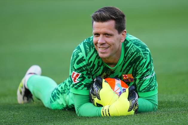 FC Barcelona, Barca - RC Celta. La Liga EA Sports match. Date 32 Wojciech Szczesny of FC Barcelona during the La Liga EA Sports match between FC Barcelona and RC Celta played at Lluis Companys Stadium on 19 April 2025 in Barcelona, Spain. kpng Copyright: xBaguxBlancox xPressinphotox PS_240419_BAR_CEL_805