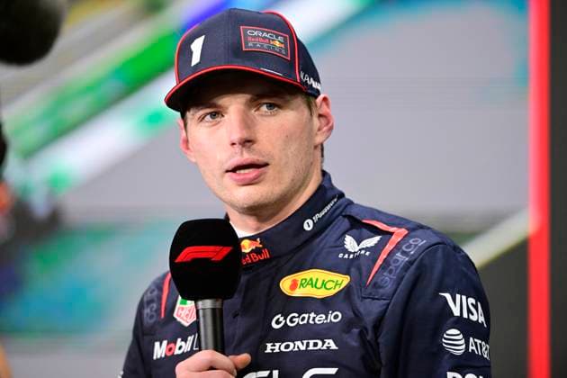 F1 Grand Prix of Saudi Arabia - Qualifying Max Verstappen of Red Bull Racing Honda celebrates during the qualifying of the Saudi Arabia GP, the 5th round of the Formula 1 World Championship, WM, Weltmeisterschaft at the Jeddah Corniche Circuit in Jeddah, Saudi Arabia, on April 19, 2025. Jeddah Saudia Arabia  Copyright: xAndreaxDiodatox originalFilename:diodato-f1saudia250419_npoxP.jpg
