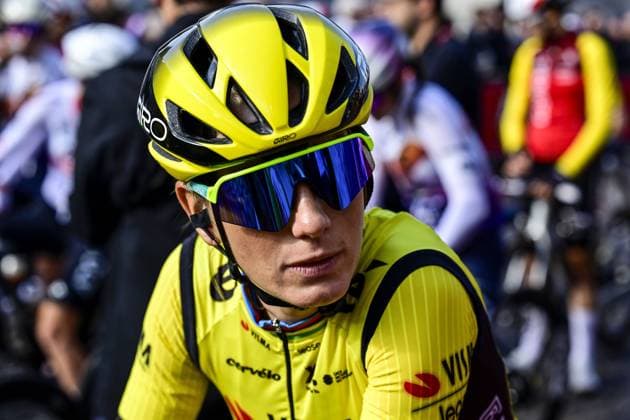 French Pauline Ferrand Prevot of Team Visma-Lease a Bike pictured at the start of the women elite Amstel Gold Race one day cycling race, 157,4 km from Maastricht to Valkenburg, The Netherlands, Sunday 20 April 2025. DIRKxWAEM  x121298350x