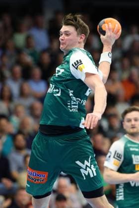 BAU 19 04 2025 Göppingen Handball FRISCH AUF Göppingen vs THW Kiel, Oskar Sunnefeldt Göppingen