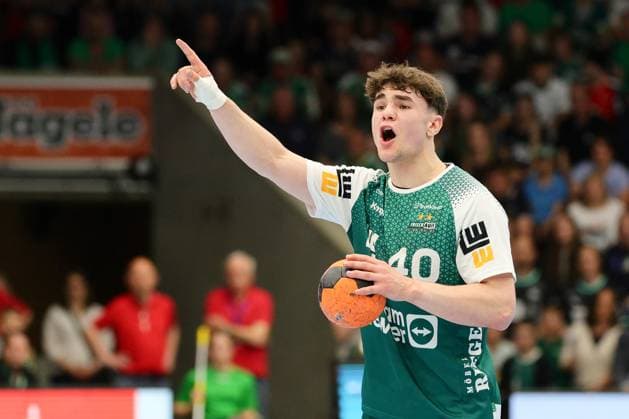 BAU 19 04 2025 Göppingen Handball FRISCH AUF Göppingen vs THW Kiel, Elias Newel Göppingen