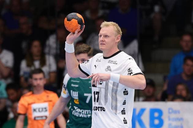 BAU 19 04 2025 Göppingen Handball FRISCH AUF Göppingen vs THW Kiel, Patrick Wiencek Kiel