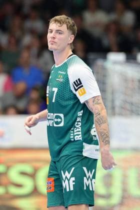 BAU 19 04 2025 Göppingen Handball FRISCH AUF Göppingen vs THW Kiel, Victor Klöve Göppingen