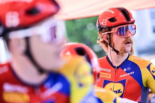 US Quinn Simmons of Lidl-Trek pictured at the start of the men elite Amstel Gold Race one day cycling race, 255,9 km from Maastricht to Valkenburg, The Netherlands, Sunday 20 April 2025. DIRKxWAEM  x121299207x