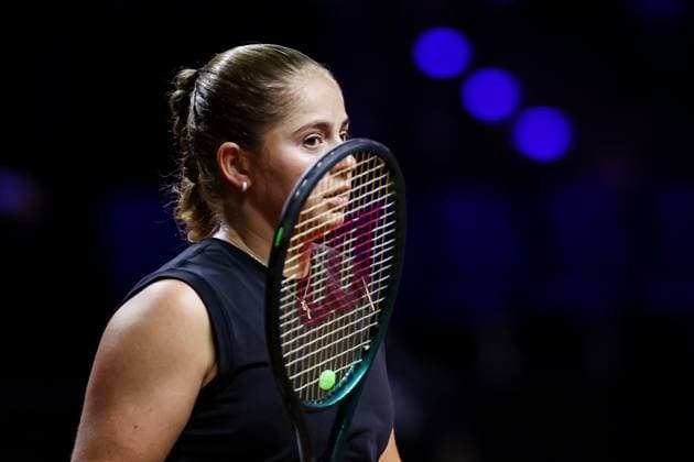 In the picture Jelena Ostapenko semi-final Ekaterina Alexandrova vs Jelena Ostapenko LAT GER, Porsche Tennis Grand Prix GP Stuttgart 2025, WTA500, 20 04 2025 GER, Porsche Tennis Grand Prix GP Stuttgart 2025, WTA500, 20 04 2025 Stuttgart Copyright: xEibner-Pressefoto RogerxBuerkex EP