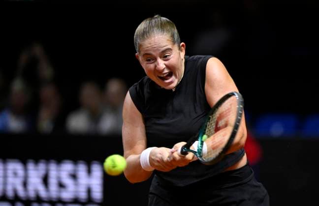 Jelena Ostapenko LAT Action Tennis Womens Porsche Cup Porsche Tennis Grand Prix GP Stuttgart 2025 Porsche Arena 20 04 2024 DFL REGULATIONS PROHIBIT ANY USE OF PHOTOGRAPHS AS IMAGE SEQUENCES AND OR QUASI VIDEO Tennis Womens Porsche Cup Porsche Tennis Grand Prix GP Stuttgart 2025