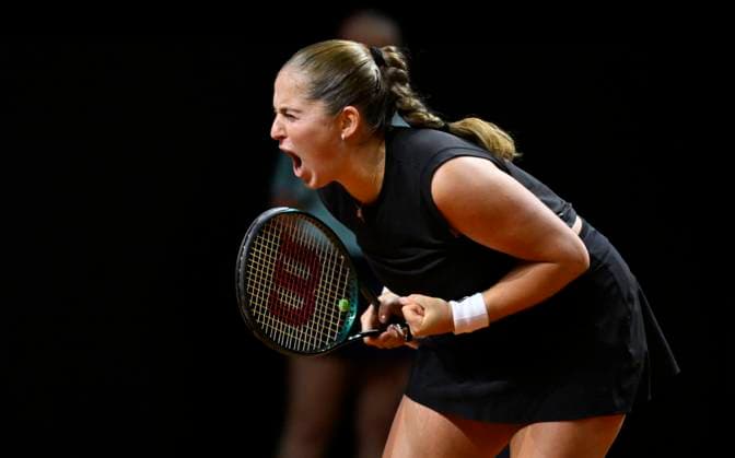 Jelena Ostapenko LAT jubilation, joy, emotion, emotional, jubilant, happy, Tennis Ladies Porsche Cup Porsche Tennis Grand Prix GP Stuttgart 2025 Porsche Arena 20 04 2024 DFL REGULATIONS PROHIBIT ANY USE OF PHOTOGRAPHS AS IMAGE SEQUENCES AND OR QUASI VIDEO Tennis Ladies Porsche Cup Porsche Tennis Grand Prix GP Stuttgart 2025