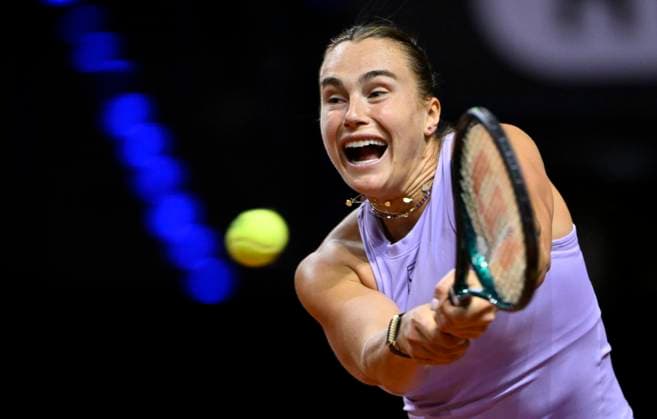 Aryna Sabalenka BLR Action Tennis Ladies Porsche Cup Porsche Tennis Grand Prix GP Stuttgart 2025 Porsche Arena 20 04 2024 DFL REGULATIONS PROHIBIT ANY USE OF PHOTOGRAPHS AS IMAGE SEQUENCES AND OR QUASI VIDEO Tennis Ladies Porsche Cup Porsche Tennis Grand Prix GP Stuttgart 2025