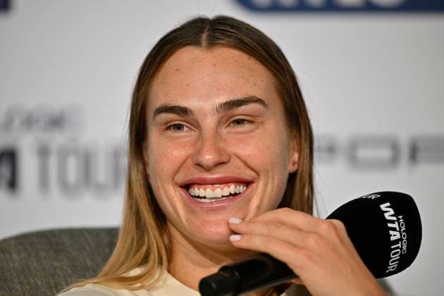 Tennis, WTA tournament in Stuttgart, Aryna Sabalenka press conference