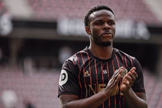 FOOTBALL : OGC Nice vs Angers SCO - ligue 1 - 20 4 25 Nice™s midfielder 55 Youssouf Ndayishimiye - French L1 football match between OGC Nice (OGCN) and Angers SCO at Allianz Riviera stadium of Nice, on April 20, 2025. NICEFrance  Copyright: xfredxDIDES psnewzx