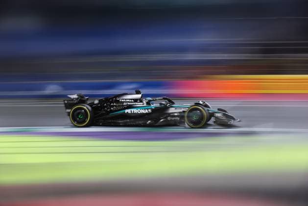 F1 - SAUDI ARABIAN GRAND PRIX 2025 63 RUSSELL George (gbr), Mercedes AMG F1 Team W16, action during the Formula 1 STC Saudi Arabian Grand Prix 2025, 5th round of the 2025 FIA Formula One World Championship, WM, Weltmeisterschaft from April 18 to 20, 2025 on the Jeddah Corniche Circuit, in Jeddah, Saudi Arabia - JeddahSaudi Arabia  Copyright: xXavixBonillax