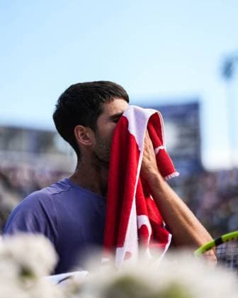April 20, 2025, Barcelona, Barcelona, Spain: Carlos Alcaraz of Spain during final between Holger Rune of Denmark on Barcelona Open Banc Sabadell Trofeo Conde de Godo on April 20, 2025 in Barcelona, Spain. Barcelona Spain - ZUMAs316 20250420_znp_s316_148 Copyright: xMartixSeguraxRamonedax