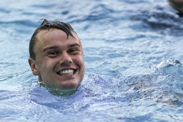 Sport Bilder des Tages April 20, 2025, Barcelona, Barcelona, Spain: Holger Rune of Denmark celebrating after win the final between Carlos Alcaraz of Spain on Barcelona Open Banc Sabadell Trofeo Conde de Godo on April 20, 2025 in Barcelona, Spain. Barcelona Spain - ZUMAs316 20250420_znp_s316_155 Copyright: xMartixSeguraxRamonedax