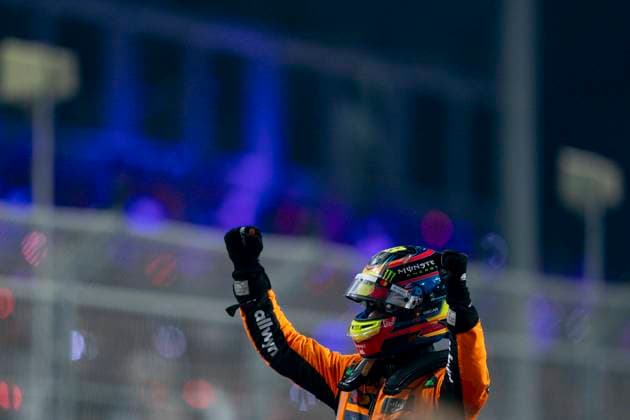 April 20, 2025, Jeddah, Saudi Arabia: Australian driver OSCAR PIASTRI (McLaren F1 Team) celebrates after winning the 2025 FIA Formula 1 Saudi Arabian Grand Prix at Jeddah Corniche Circuit in Jeddah, Saudi Arabia. Jeddah Saudi Arabia - ZUMAg147 20250420_fap_g147_004 Copyright: xJamesxGasperottix