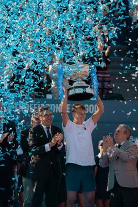 Barcelona Open Banc Sabadell Gabriela Testa OVERTAKE MAXPPP - Barcelona 20 04 2025 RUNE Holger (DEN), portrait during the trophy ceremony of the the Barcelona Open Banc Sabadell 2025 from April 12 to 20 in Barcelona, Spain Barcelona Spain  Copyright: xOVERTAKE MAXPPP MAXPPPxGabrielaxTestax OVT202504206649 OVT202504206649