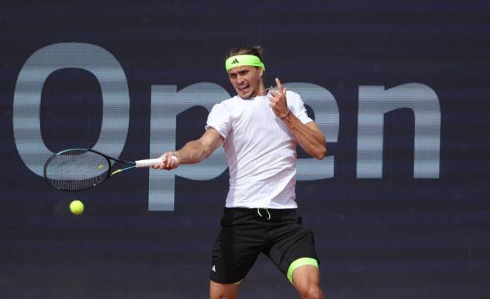 19 04 2025, BMW Open MTTC Iphitos ATP Tour 500, Munich, Tennis, Sport, in the picture Alexander Zverev GER