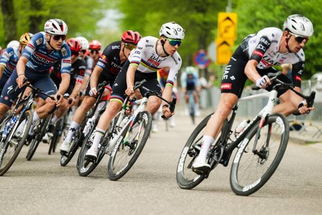 Cycling, Amstel Gold Race Men, 20 04 2025 Center Tadej PogaÄar SLO, UAE Team Emirates XRG Berg en Terblijt Limburg Netherlands Copyright: xMarcelxHilgerx
