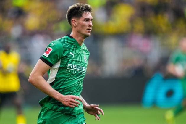DORTMUND, GERMANY - APRIL 20: Tomas Cvancara of Borussia Monchengladbach looks on during the Bundesliga match between Borussia Dortmund and Borussia MÃ¶nchengladbach at Signal Iduna Park on April 20, 2025 in Dortmund, Germany. (Photo by Rene Nijhuis) SPO  Copyright: xRenexNijhuis