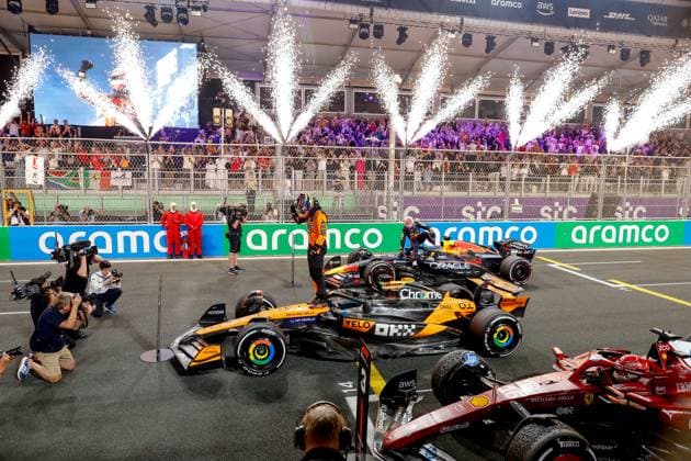 81 Oscar Piastri AUS, McLaren F1 Team , F1 Grand Prix of Saudi Arabia at Jeddah Corniche Circuit on April 20, 2025 in Jeddah, Saudi Arabia Photo by HOCH ZWEI Jeddah Saudi Arabia