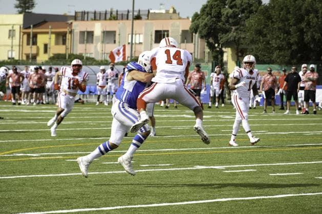 ALTRO - Football Americano - Friendly Match - Italia vs Canada Friendly Match - Italia vs Canada during Friendly Match - Italia vs Canada, Football in Cagliari, Italy, April 19 2025 Cagliari Italy  Copyright: xIPAxSport ABACAx
