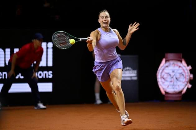 Aryna Sabalenka BLR Action Tennis Ladies Porsche Cup Porsche Tennis Grand Prix GP Stuttgart 2025 Porsche Arena 21 04 2024 DFL REGULATIONS PROHIBIT ANY USE OF PHOTOGRAPHS AS IMAGE SEQUENCES AND OR QUASI VIDEO Tennis Ladies Porsche Cup Porsche Tennis Grand Prix GP Stuttgart 2025