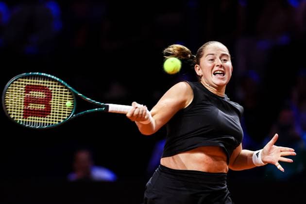 In the picture Jelena Ostapenko Final Aryna Sabalenka vs Jelena Ostapenko LAT GER, Porsche Tennis Grand Prix GP Stuttgart 2025, WTA500, 21 04 2025 GER, Porsche Tennis Grand Prix GP Stuttgart 2025, WTA500, 21 04 2025 Stuttgart Copyright: xEibner-Pressefoto RogerxBuerkex EP