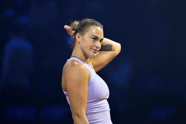 Aryna Sabalenka BLR Tennis Ladies Porsche Cup Porsche Tennis Grand Prix GP Stuttgart 2025 Porsche Arena 21 04 2024 DFL REGULATIONS PROHIBIT ANY USE OF PHOTOGRAPHS AS IMAGE SEQUENCES AND OR QUASI VIDEO Tennis Ladies Porsche Cup Porsche Tennis Grand Prix GP Stuttgart 2025