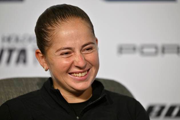 Jelena Ostapenko LAT Portrait Press Conference PK Tennis Ladies Porsche Cup Porsche Tennis Grand Prix GP Stuttgart 2025 Porsche Arena 21 04 2024 DFL REGULATIONS PROHIBIT ANY USE OF PHOTOGRAPHS AS IMAGE SEQUENCES AND OR QUASI VIDEO Tennis Ladies Porsche Cup Porsche Tennis Grand Prix GP Stuttgart 2025