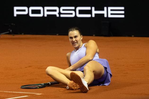21 04 25 Porsche Tennis Grand Prix Germany, Stuttgart, 21 04 2025, Tennis, Porsche Tennis Grand Prix 2025 Stuttgart Aryna Sabalenka