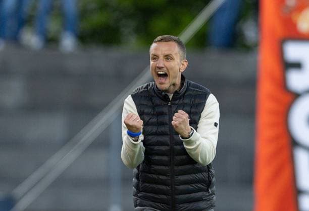 18 04 2025, Reichshofstadion, Lustenau, AUT, 2 FBL, SC Austria Lustenau vs FC Liefering, 24 Runde, im Bild Trainer Daniel Beichler FC Liefering Trainer Daniel Beichler FC Liefering during the Admiral 2 Liga 24th round match between SC Austria Lustenau and FC Liefering at the Reichshofstadion in Lustenau, Austria on 2025 04 18 Expa Lustenau  EP_rin