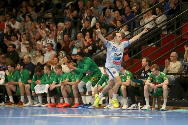 21 04 2025, Men, Handball, Season 2024 2025, 2 Handball Bundesliga, 28 Matchday TV Grosswallstadt TSV GWD Minden Maxim Schalles 87, TV Grosswallstadt Elsenfeld Untermainhalle Bayern Germany
