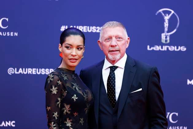 Bilder des Jahres 2025, Sport 04 April Sport Themen der Woche KW17 Sport Bilder des Tages April 21, 2025, Madrid, Madrid, SPAIN: Lilian de Carvalho and Boris Becker during the Laureus World Sports Awards Madrid 2025 at Palacio de Cibeles April 21, 2025 in Madrid, Spain. Madrid SPAIN - ZUMAa181 20250421_zaa_a181_174 Copyright: xDennisxAgyemanx