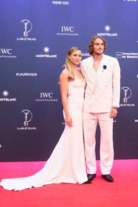 25th Anniversary Laureus World Sports Awards - Red Carpet Paula Badosa, Stefanos Tsitsipas attends 25th Anniversary Laureus World Sports Awards - Red Carpet at Palacio de Cibeles on April 21, 2025 in Madrid, Spain Photo by IMAGO MPG Madrid Palacio de Cibeles Madrid Spain  Copyright: xMPGx