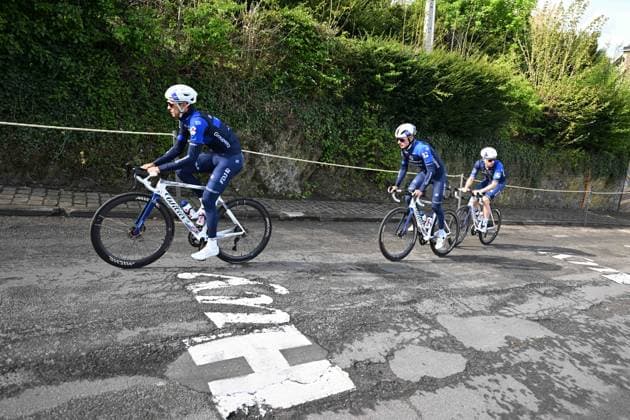 22-04-2025 Allenamento Fleche Wallonne 2025; 2025, Groupama - Fdj; Huy; 