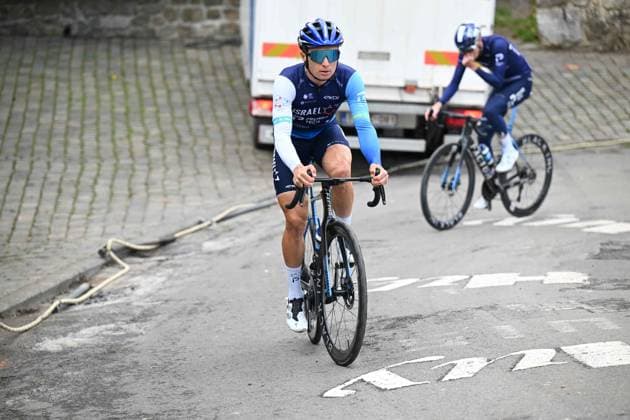 22-04-2025 Allenamento Fleche Wallonne 2025; 2025, Israel - Premier Tech; Lutsenko, Alexey; Huy; 